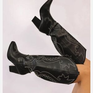 Boot scootin and boogie knee high western boot